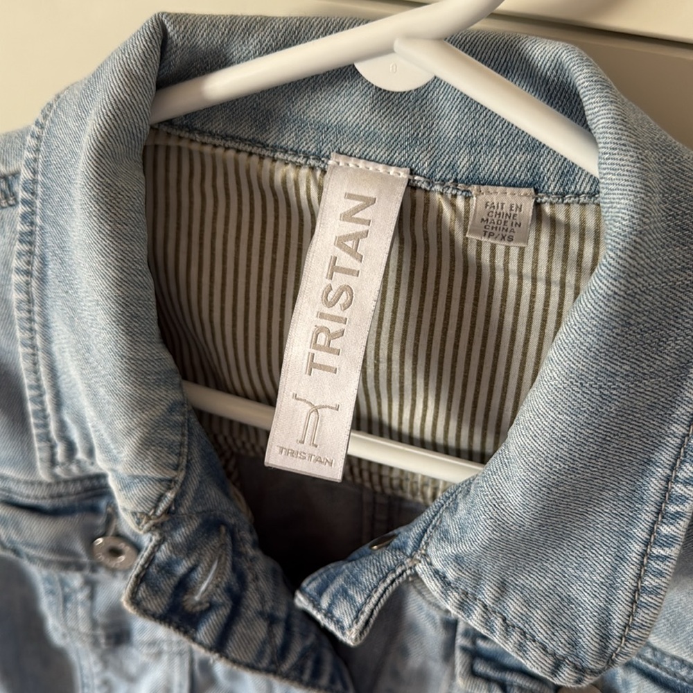 Tristan Light Blue Denim Jacket - Picture 3 of 5